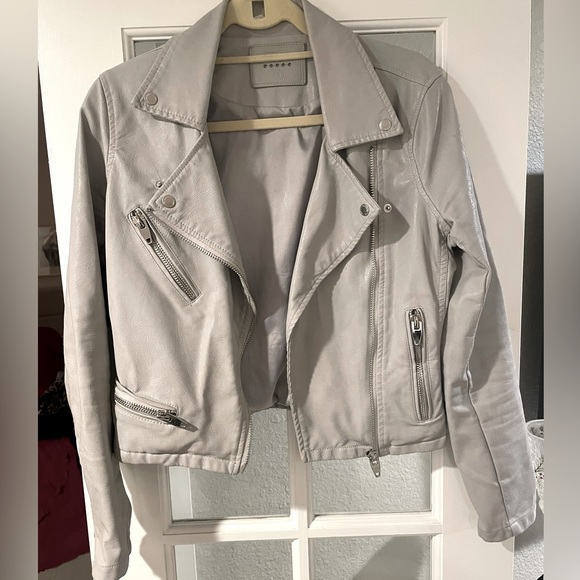 Blank NYC - small grey leather jacket - Picture 1 of 1